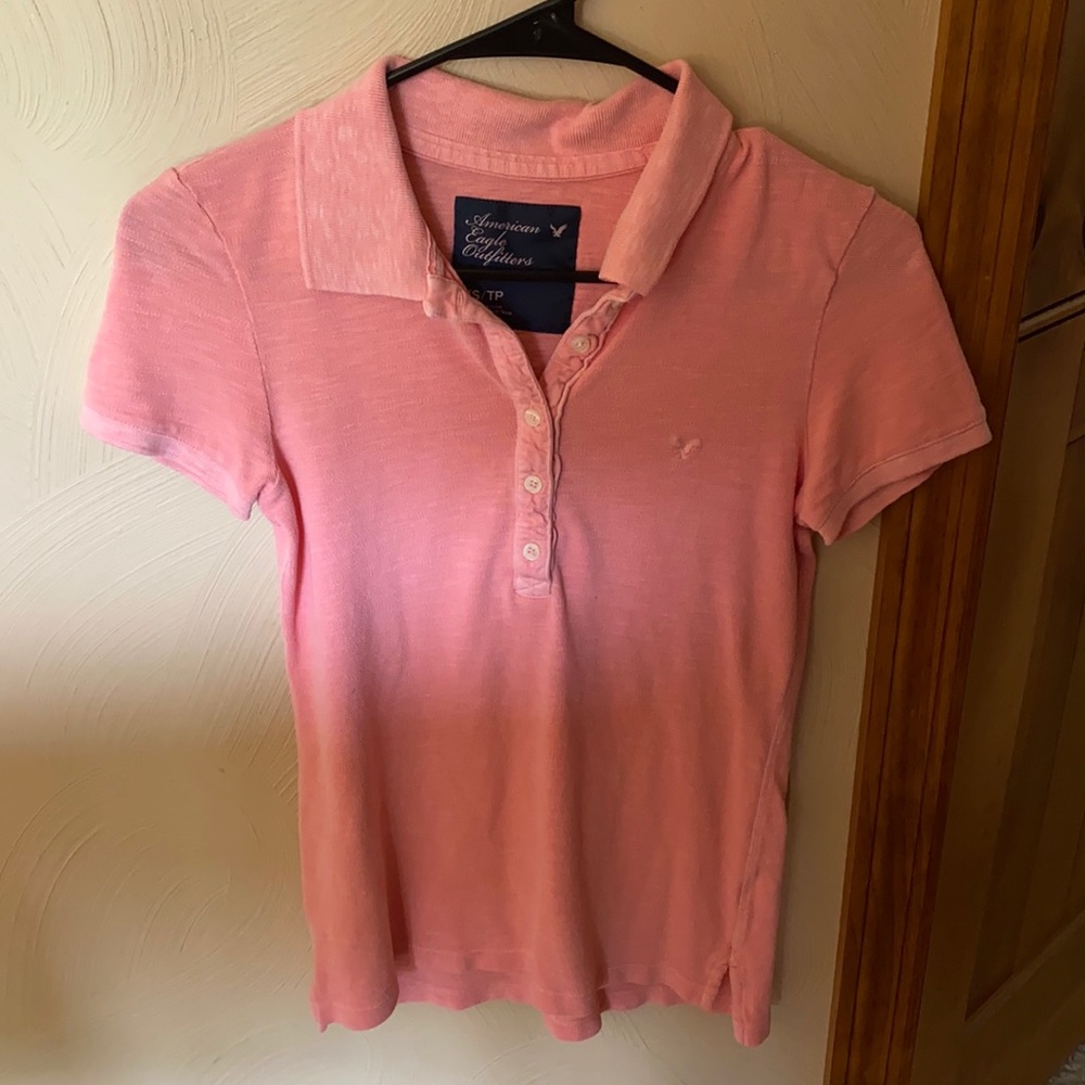 Pink collared shirt